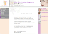 Desktop Screenshot of hautarzt-dr-heymann.de