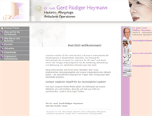 Tablet Screenshot of hautarzt-dr-heymann.de